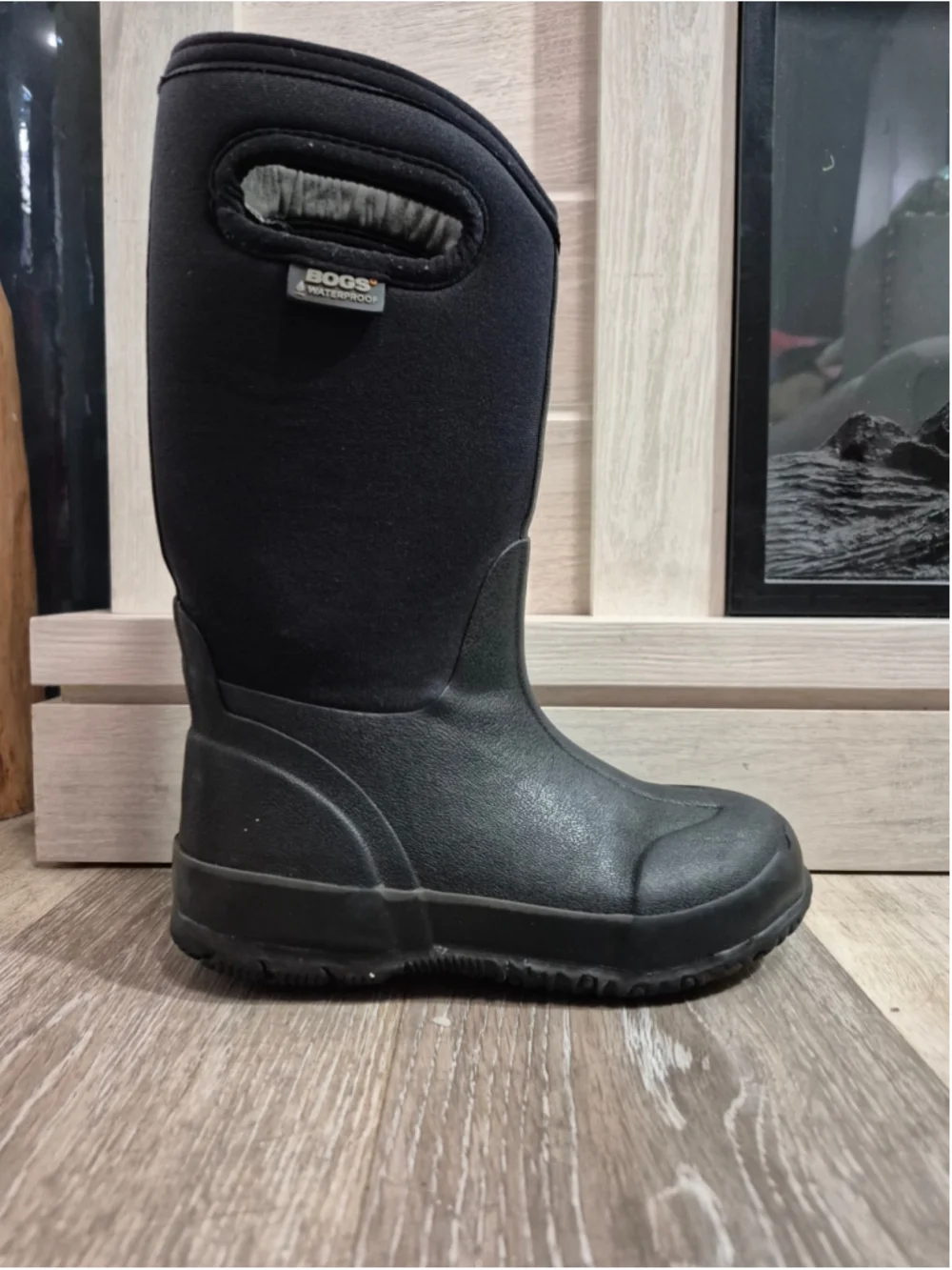 Bogs Classic High Waterproof Rain & Snow Boots 1 (Big kid( Black